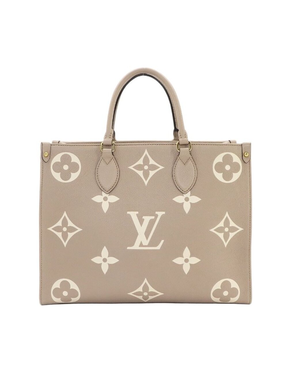 Louis Vuitton Bicolor Monogram Empreinte On The Go MM 2-Way Tote Shoulder Bag